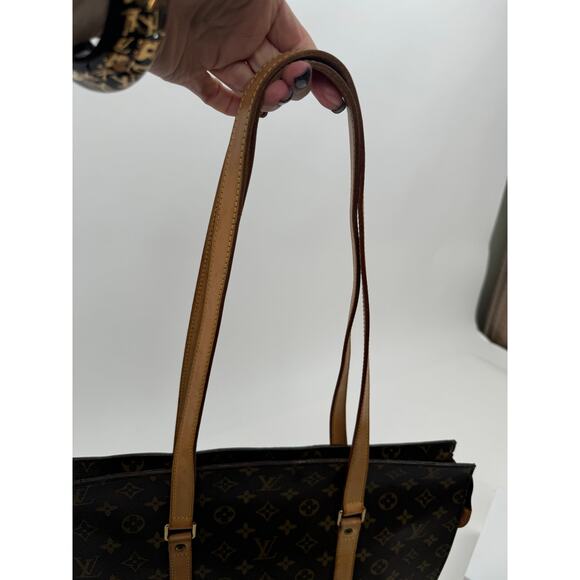 Louis Vuitton Brown Coated Canvas Monogram Babylone Zip Top Handle Bag - Picture 4 of 8